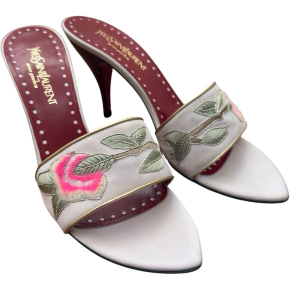 Yves Saint Laurent YSL Lotus Heels Tom Ford Final Collection 2004 Size 40 - Picture 1 of 16